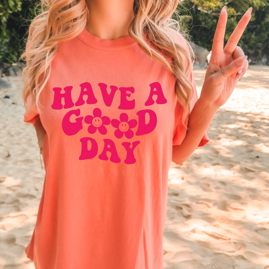 Groovy Have a Good Day Graphic Tee