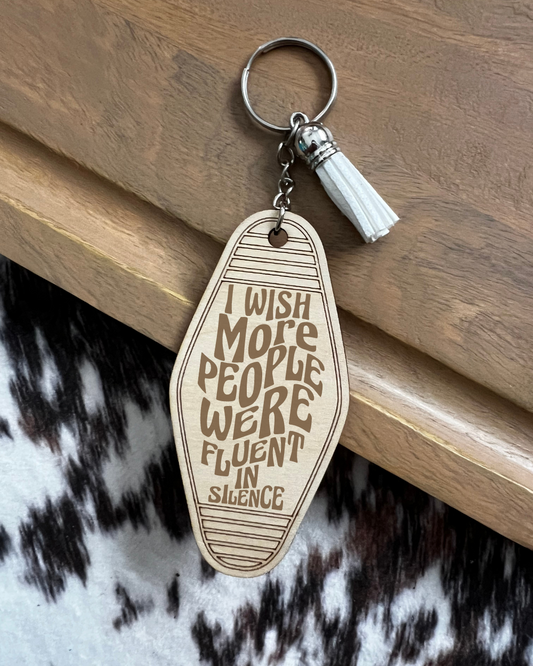 I wish more people were fluent in silence keychain