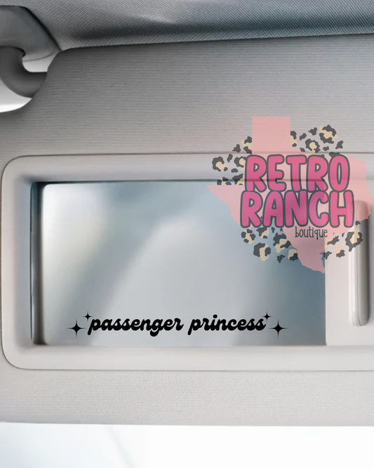 Passenger Princess Vinyl Decal